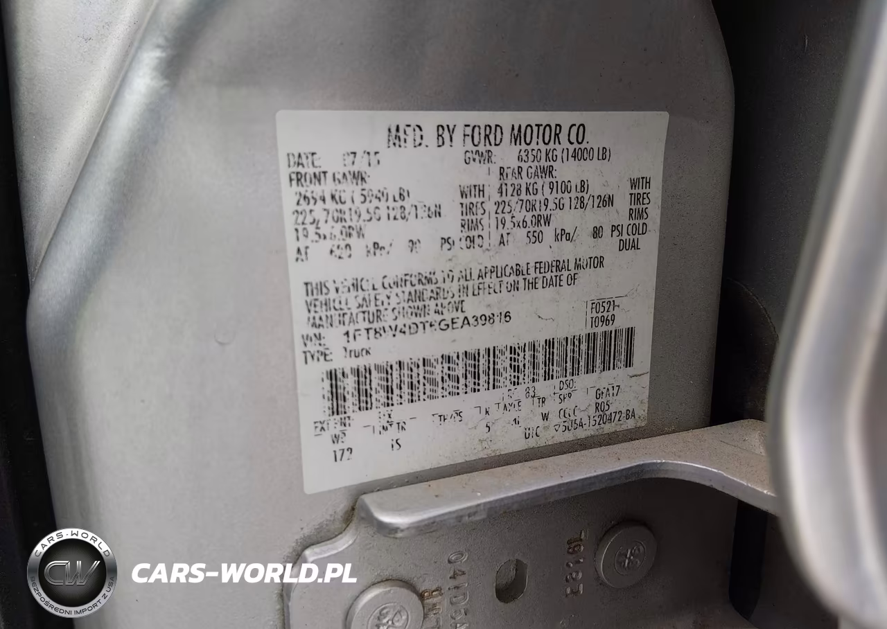 2016 Ford F-450 Xl VIN:1FT8W4DT6GEA39816 - 9