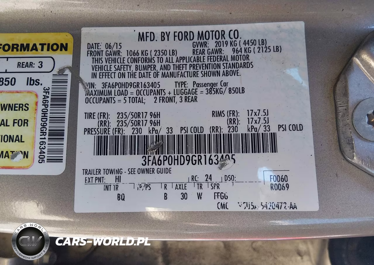 2016 Ford Fusion Se VIN:3FA6P0HD9GR163405 - 9
