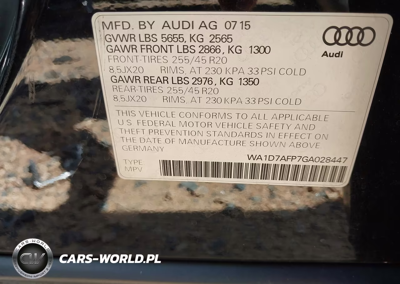 2016 Audi Q5 3.0T Premium Plus VIN:WA1D7AFP7GA028447 - 9