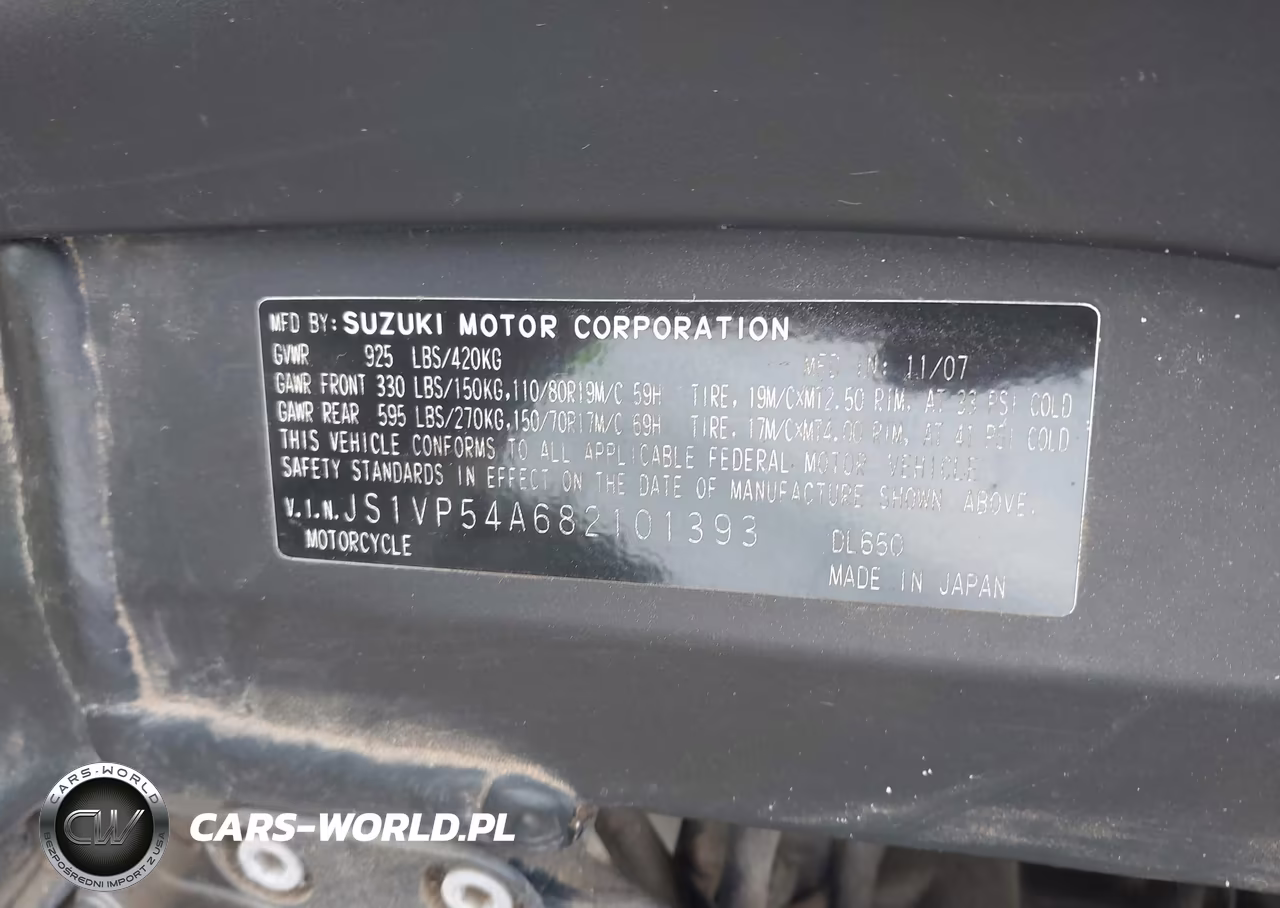 2008 Suzuki Dl650 VIN:JS1VP54A682101393 - 10