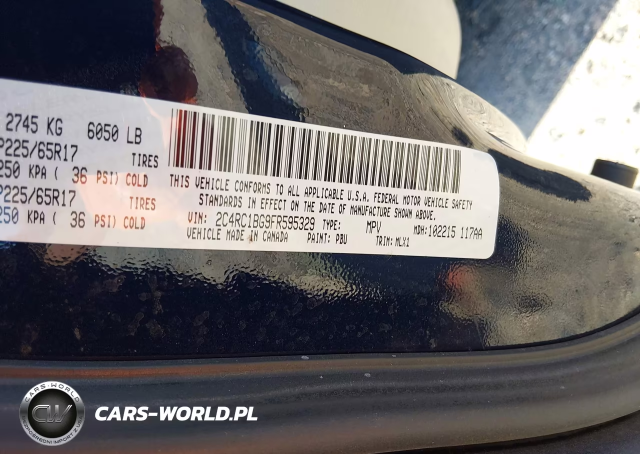 2015 Chrysler Town & Country Touring VIN:2C4RC1BG9FR595329 - 9