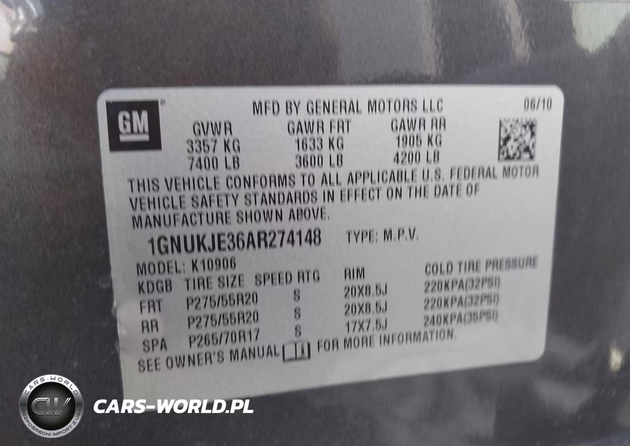 2010 Chevrolet Suburban 1500 Lt1 VIN:1GNUKJE36AR274148 - 9