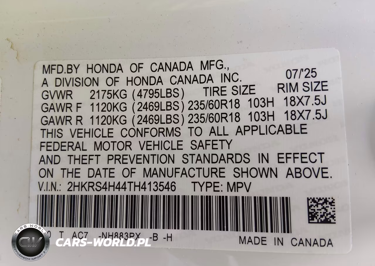 2026 Honda Cr-V Ex Awd VIN:2HKRS4H44TH413546 - 9