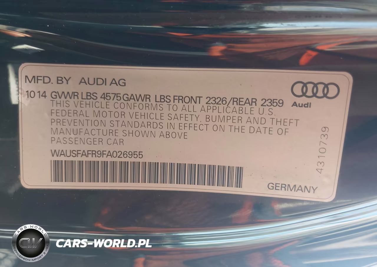 2015 Audi A5 2.0T Premium VIN:WAUSFAFR9FA026955 - 9