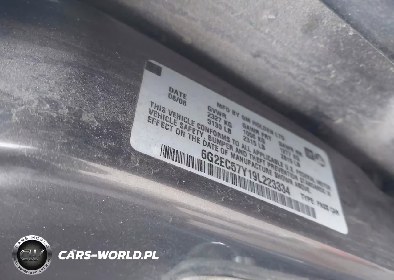 2009 Pontiac G8 Gt VIN:6G2EC57Y19L223334 - 9