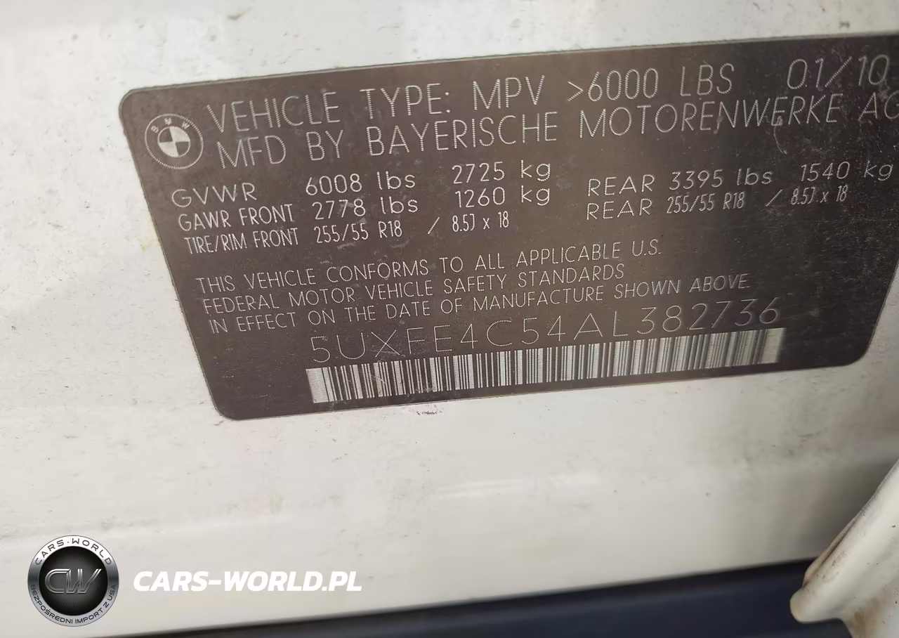 2010 BMW X5 xDrive30I VIN:5UXFE4C54AL382736 - 9