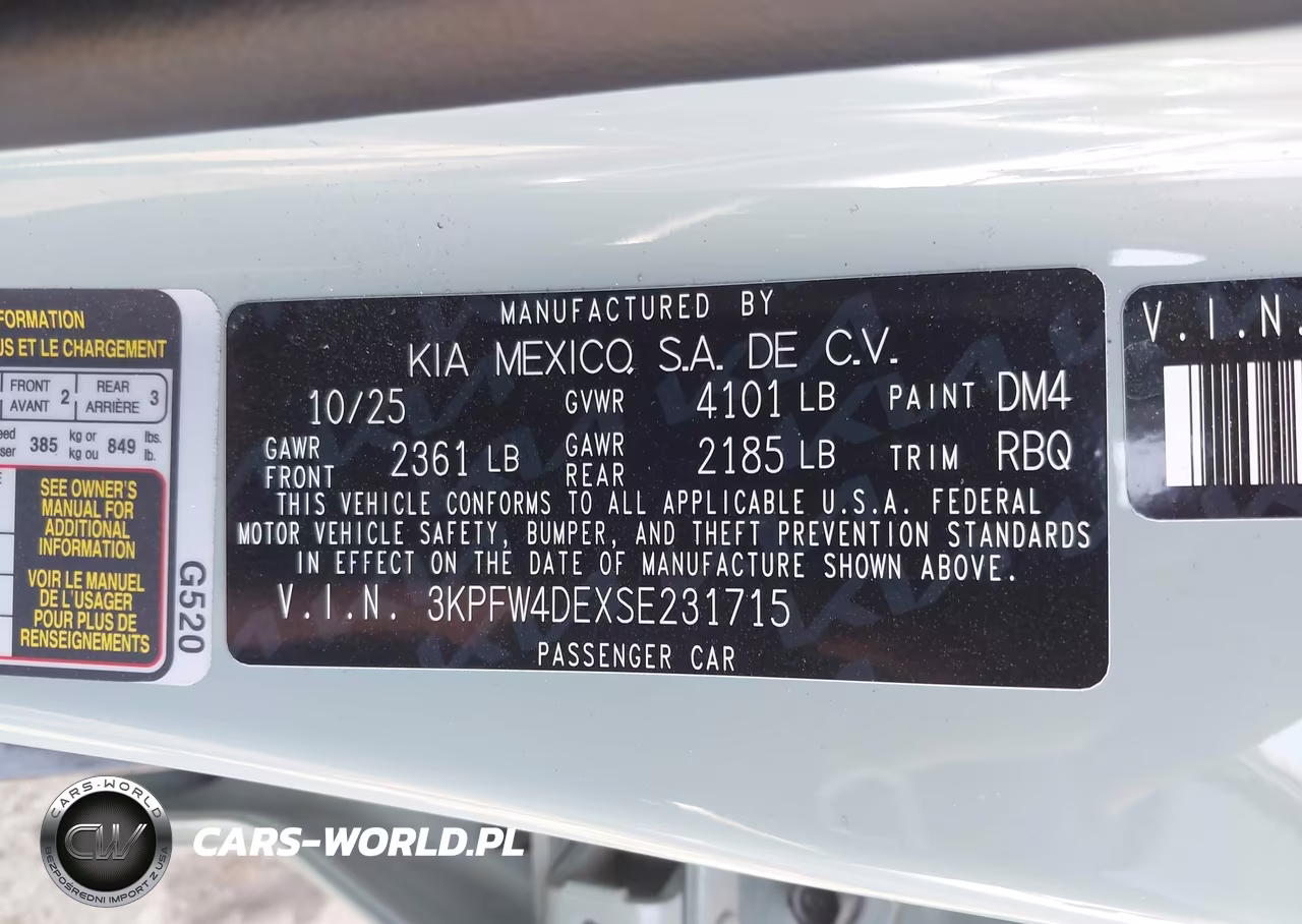 2025 Kia K4 Gt-Line VIN:3KPFW4DEXSE231715 - 9