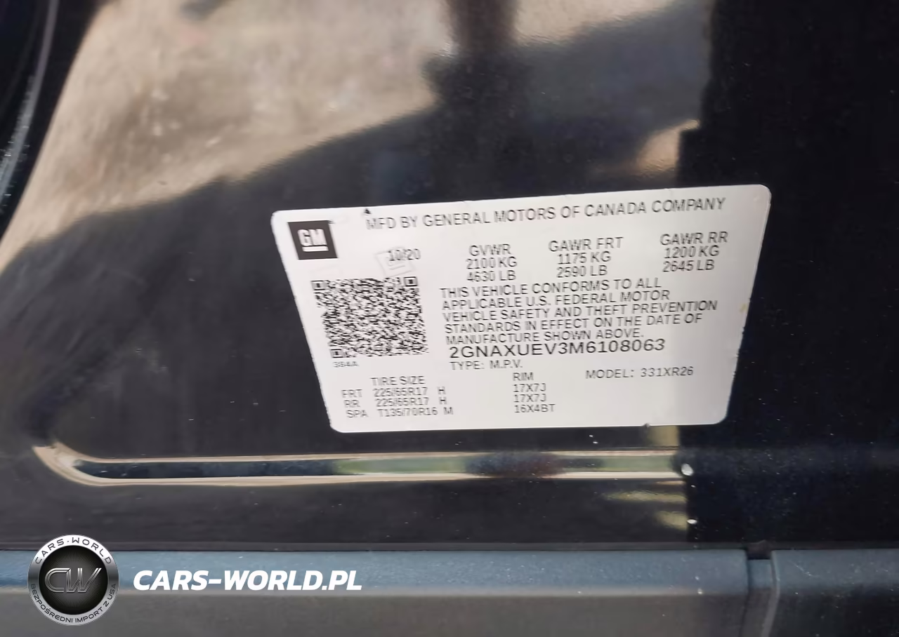 2021 Chevrolet Equinox Awd Lt VIN:2GNAXUEV3M6108063 - 9