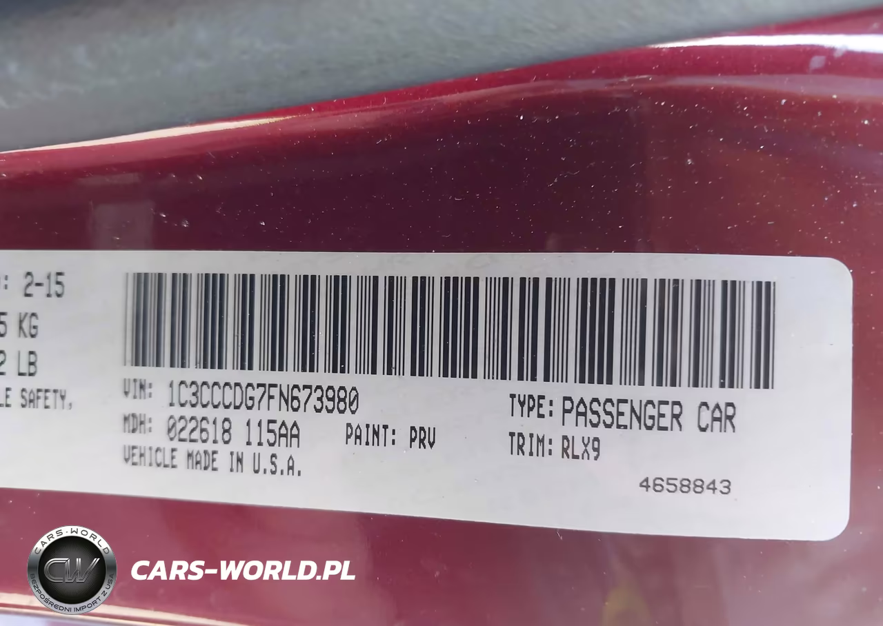 2015 Chrysler 200 S VIN:1C3CCCDG7FN673980 - 9