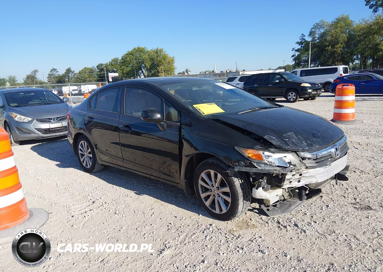 2012 Honda Civic Ex VIN:19XFB2F85CE105738 - 1