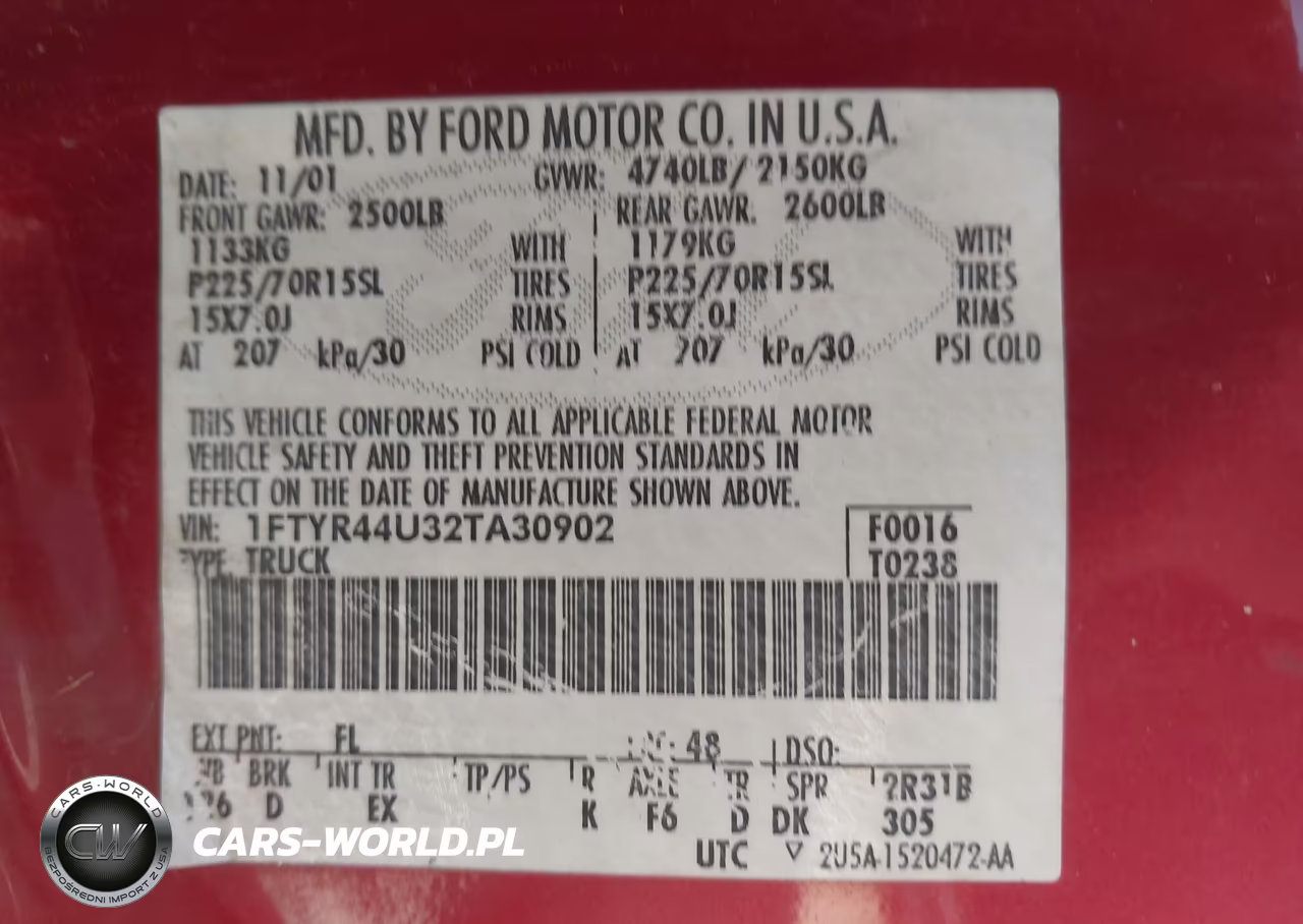 2002 Ford Ranger Edge-Tremor-Xlt VIN:1FTYR44U32TA30902 - 9