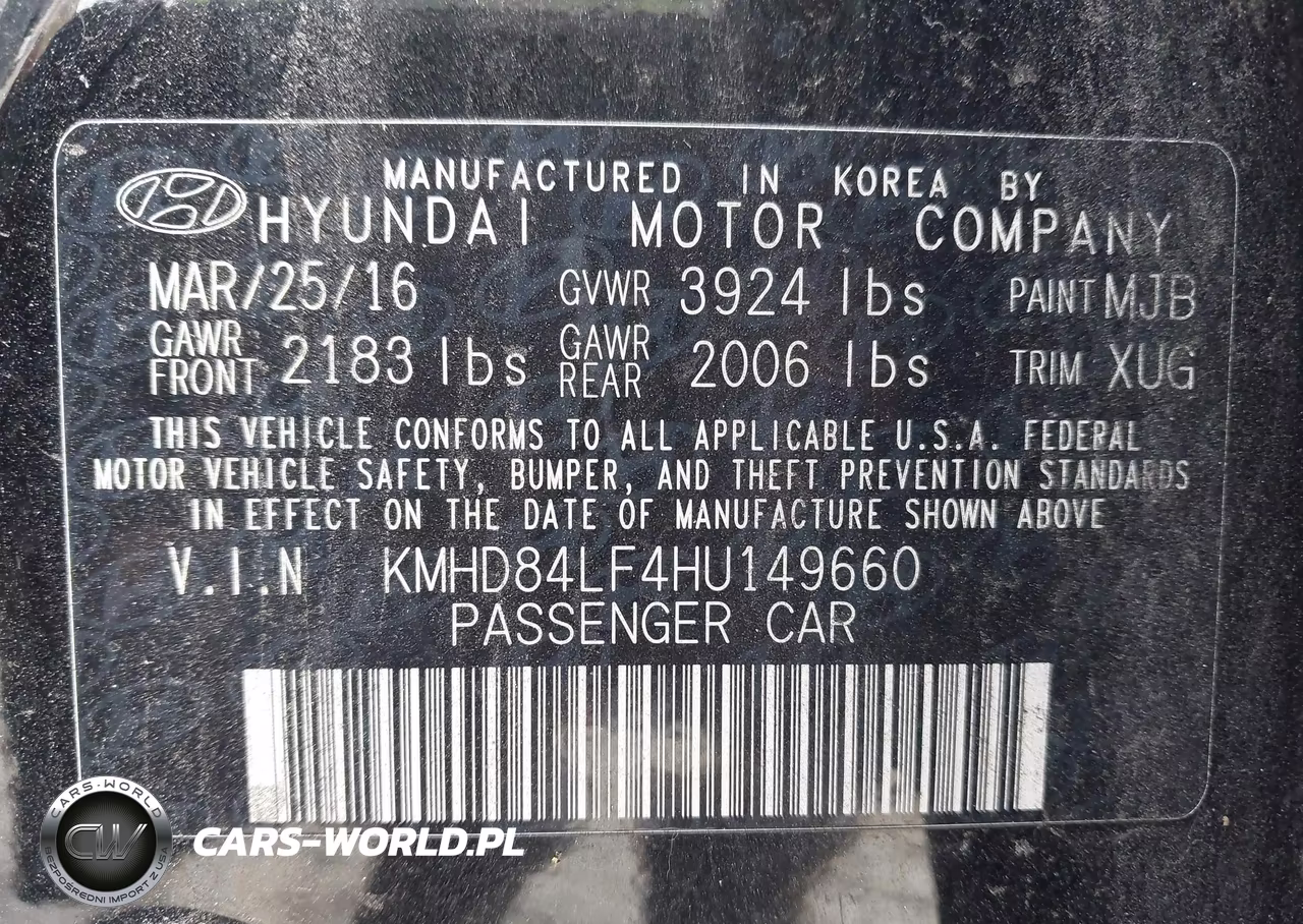 2017 Hyundai Elantra Se VIN:KMHD84LF4HU149660 - 9