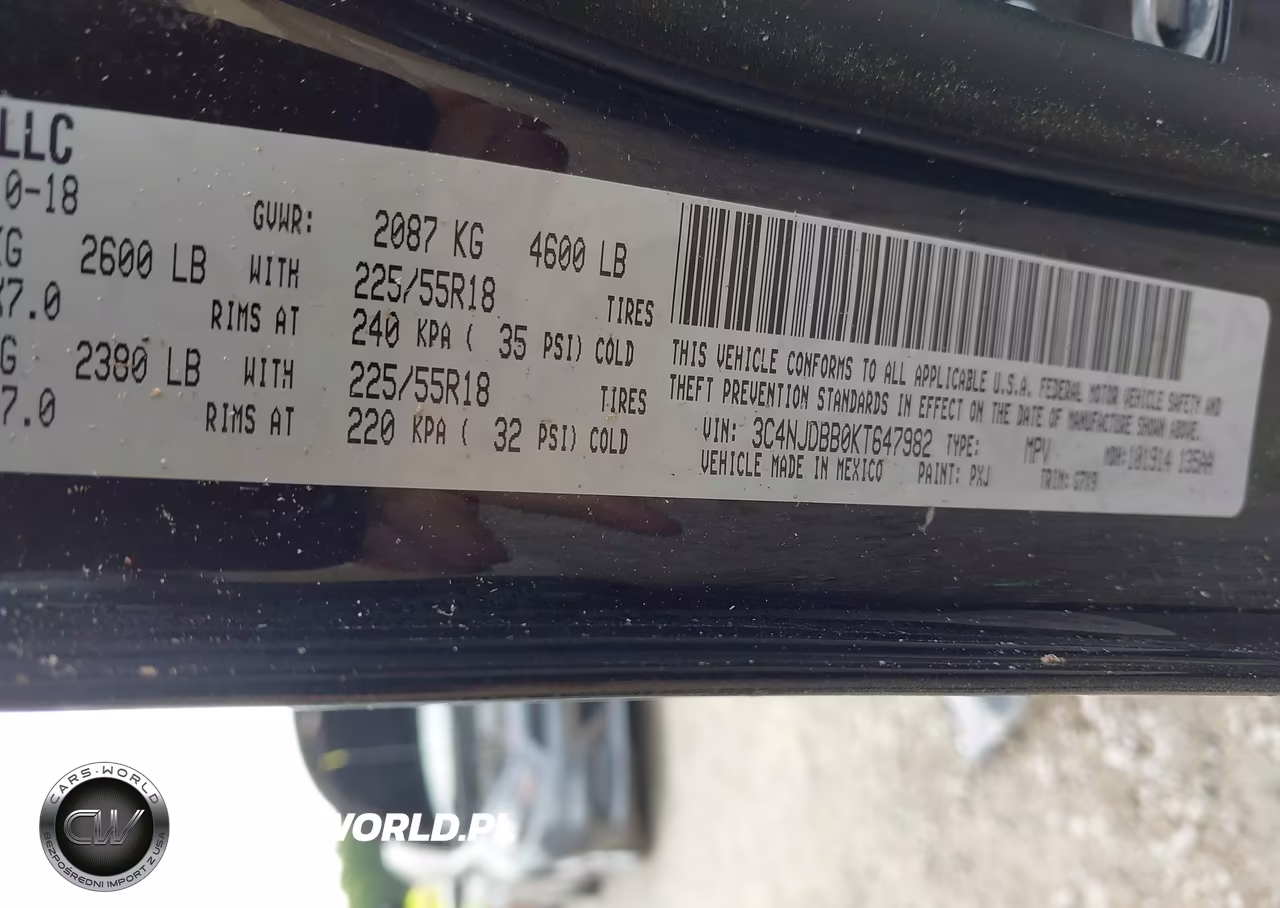 2019 Jeep Compass Altitude 4X4 VIN:3C4NJDBB0KT647982 - 9