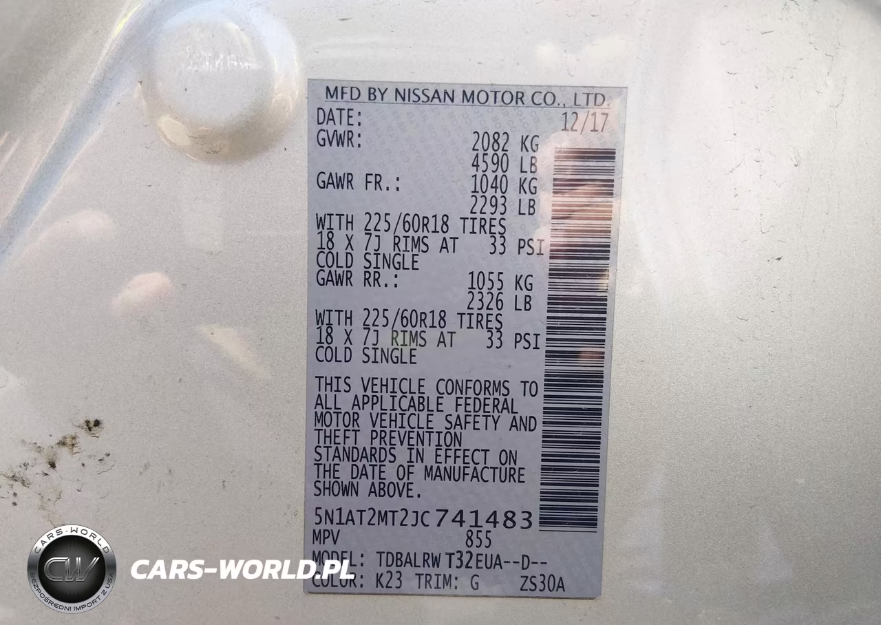 2018 Nissan Rogue Sl VIN:5N1AT2MT2JC741483 - 9