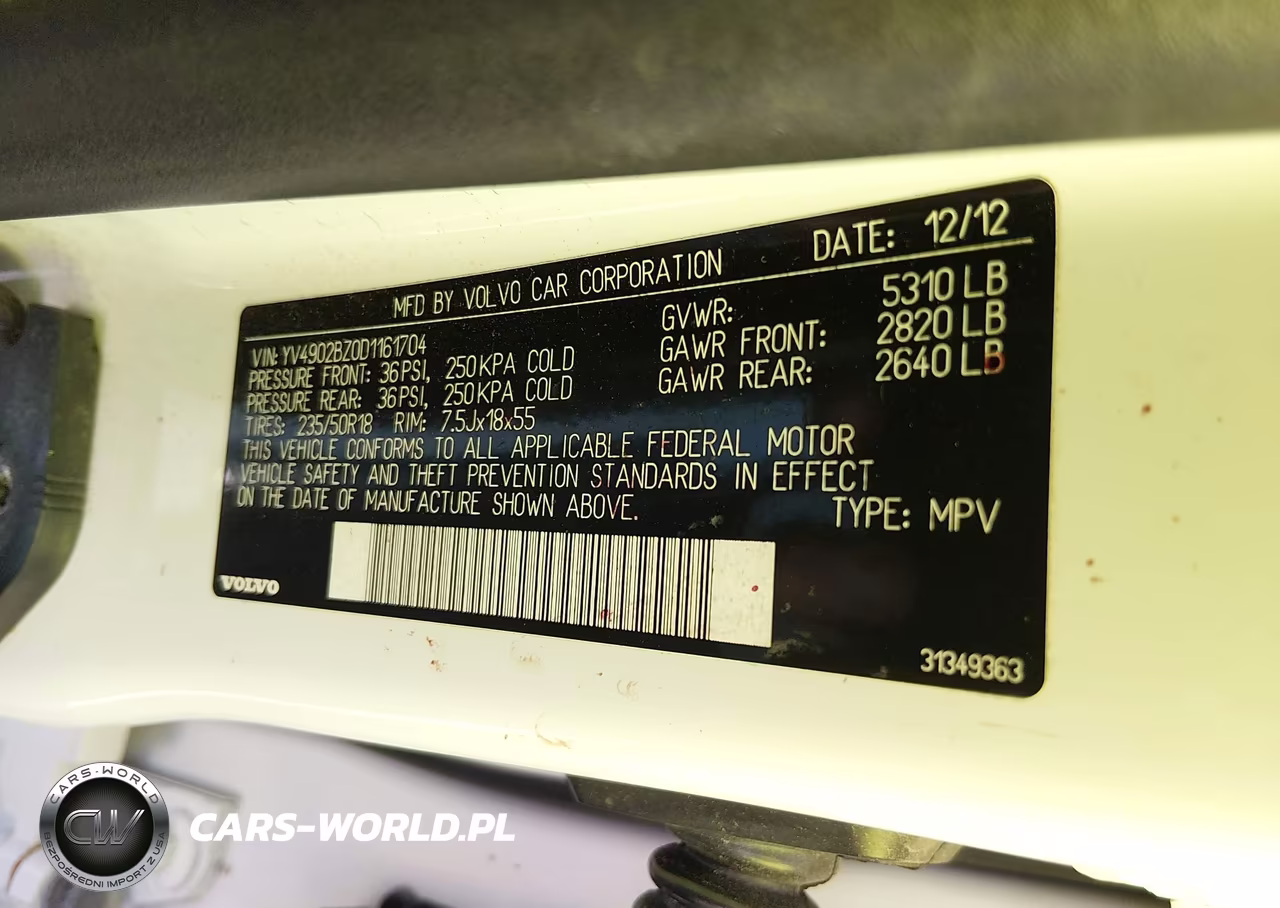 2013 Volvo Xc70 T6 Platinum VIN:YV4902BZ0D1161704 - 9