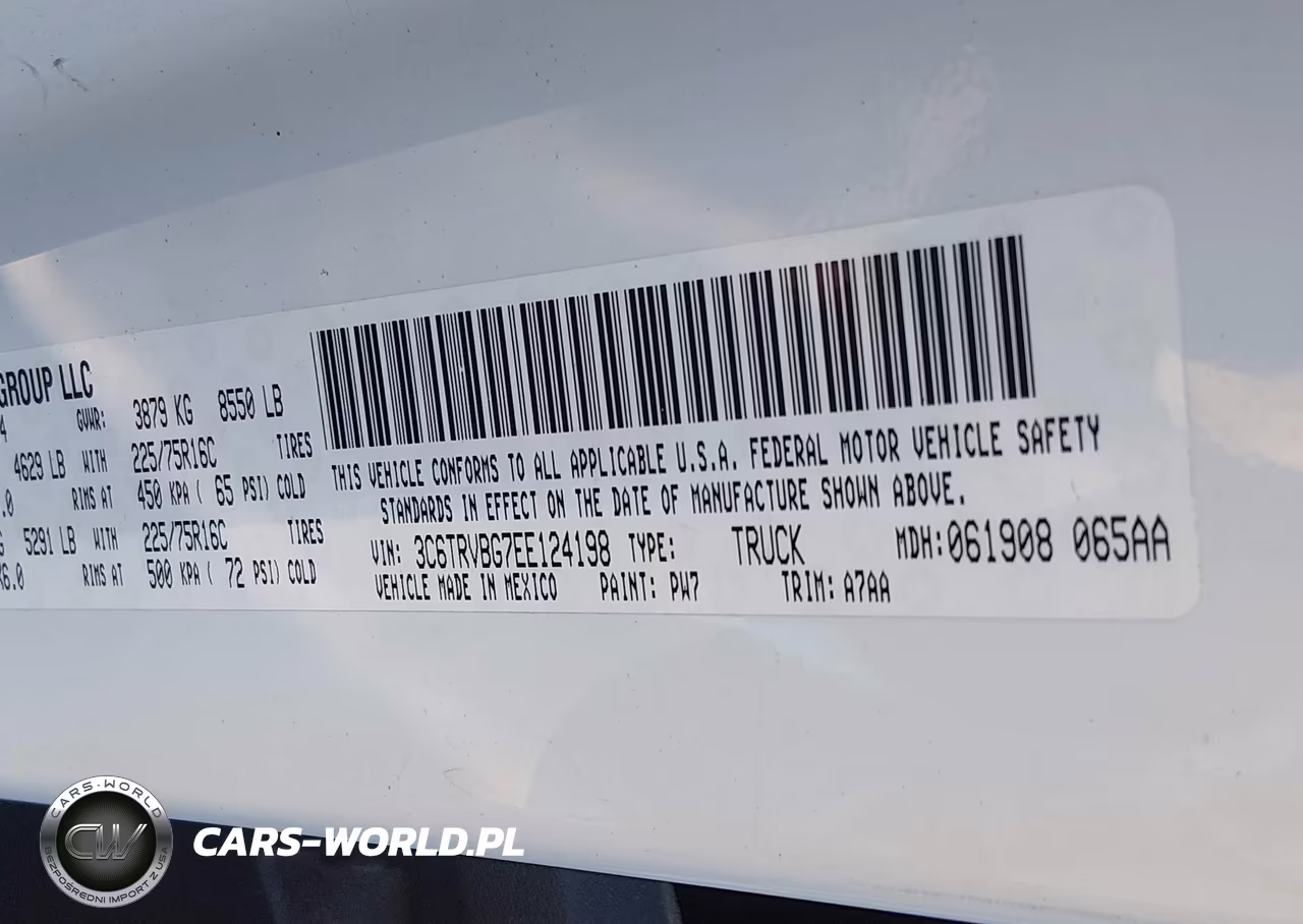 2014 Ram Promaster 1500 VIN:3C6TRVBG7EE124198 - 9