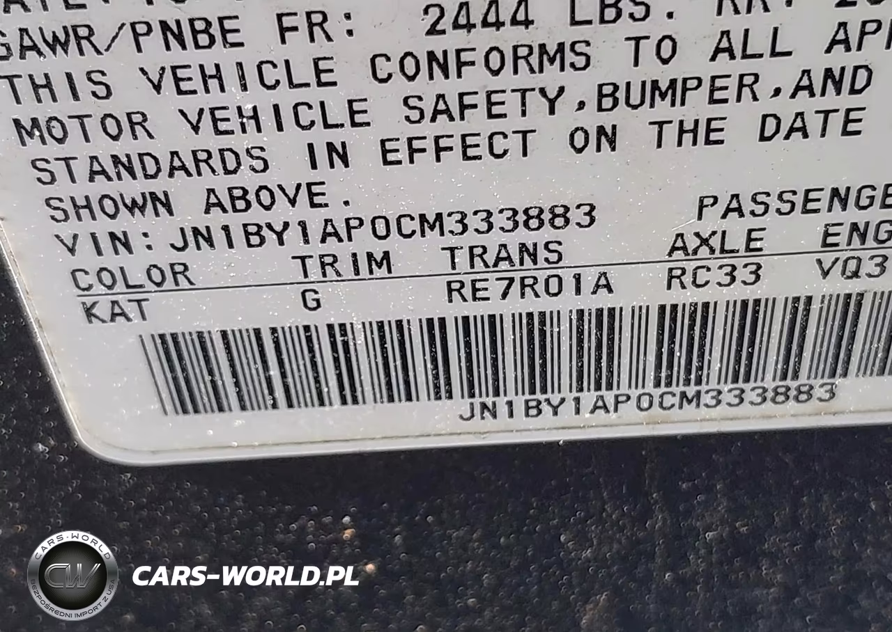 2012 Infiniti M37 VIN:JN1BY1AP0CM333883 - 9