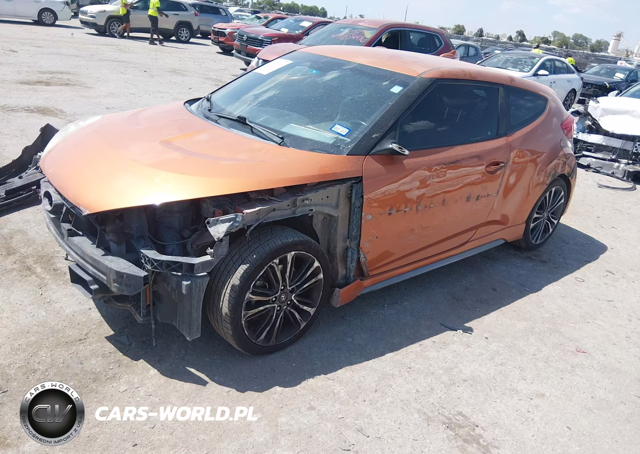 2016 Hyundai Veloster Turbo VIN:KMHTC6AE8GU298247 - 2