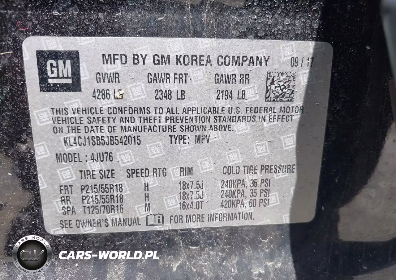 2018 Buick Encore VIN:KL4CJ1SB5JB542015 - 9