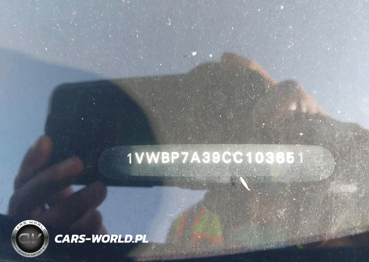 2012 Volkswagen Passat 2.5L Se VIN:1VWBP7A39CC103651 - 9