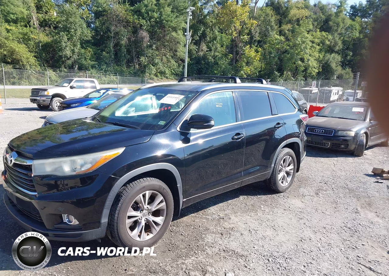 2015 Toyota Highlander Xle V6 VIN:5TDJKRFH0FS185642 - 2