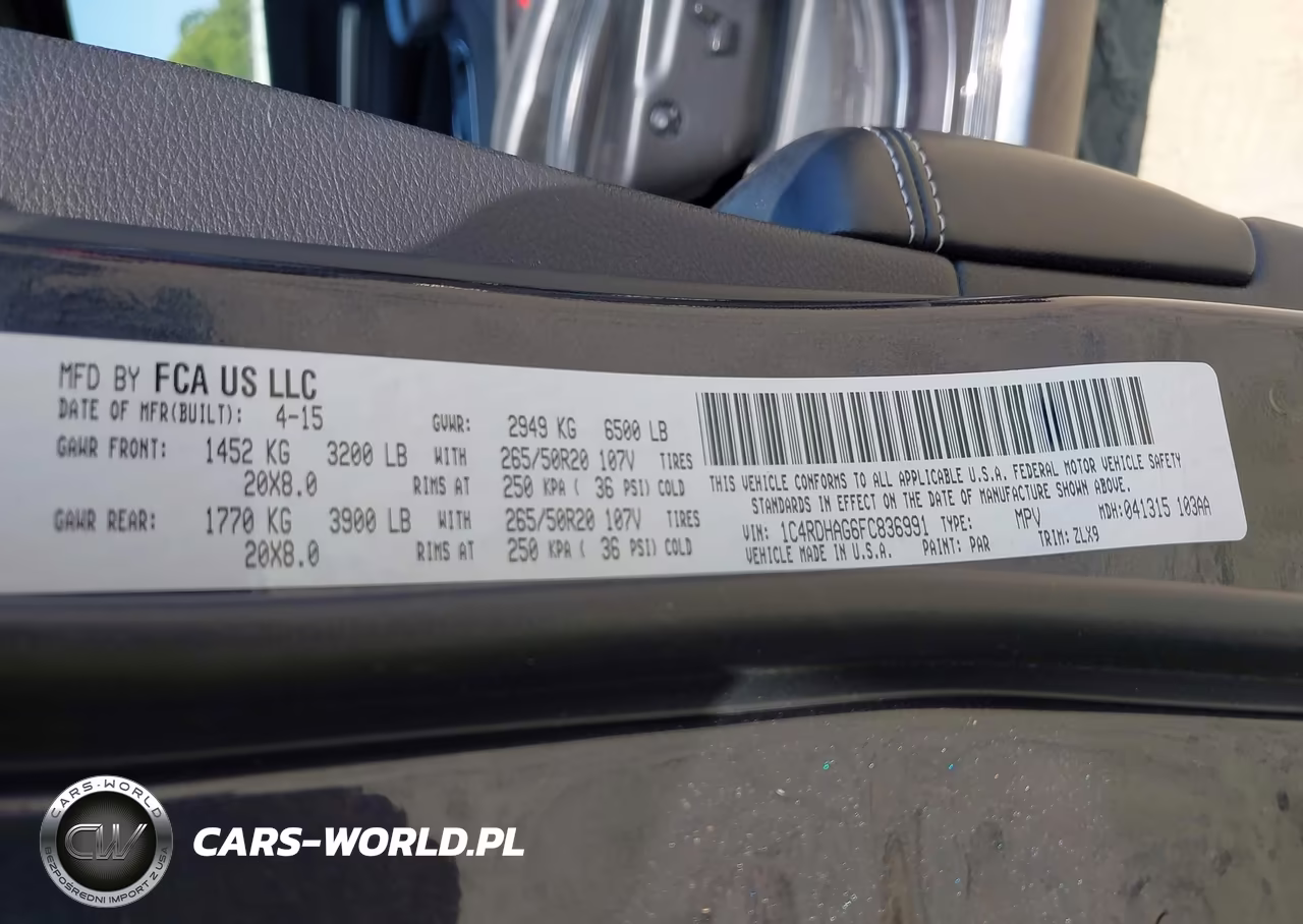 2015 Dodge Durango Sxt VIN:1C4RDHAG6FC836991 - 9