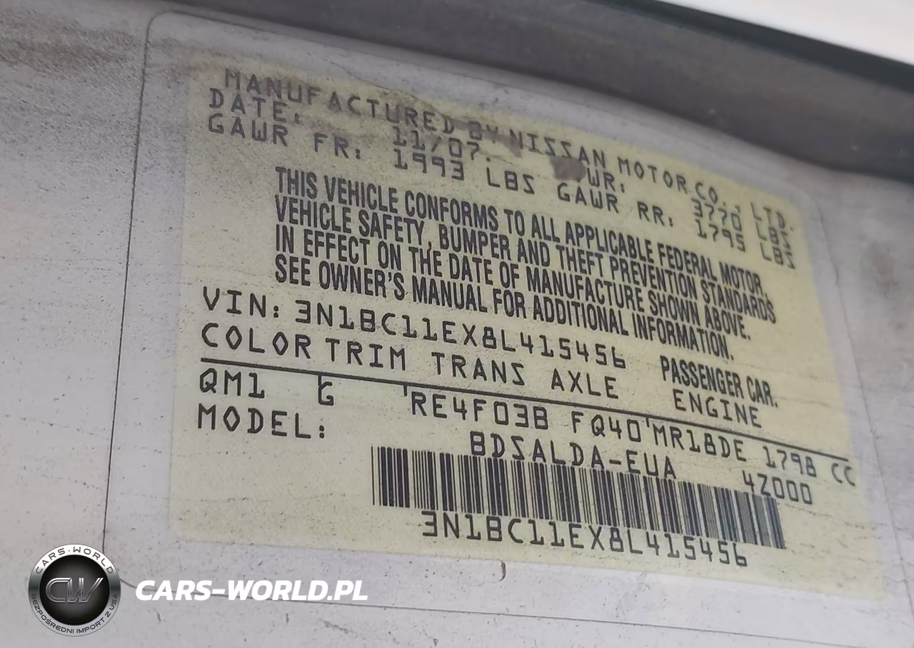 2008 Nissan Versa 1.8 S VIN:3N1BC11EX8L415456 - 9