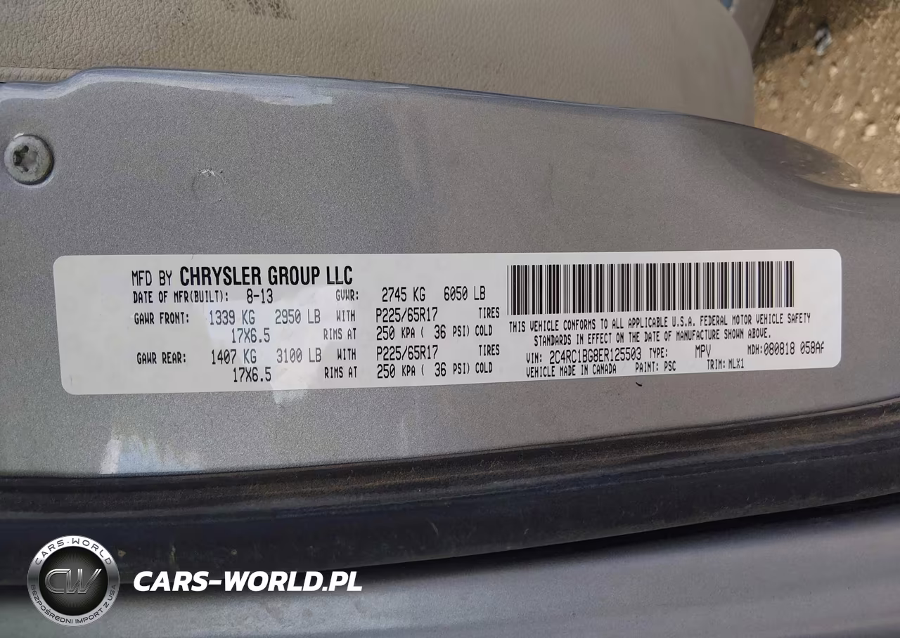2014 Chrysler Town & Country Touring VIN:2C4RC1BG8ER125503 - 9