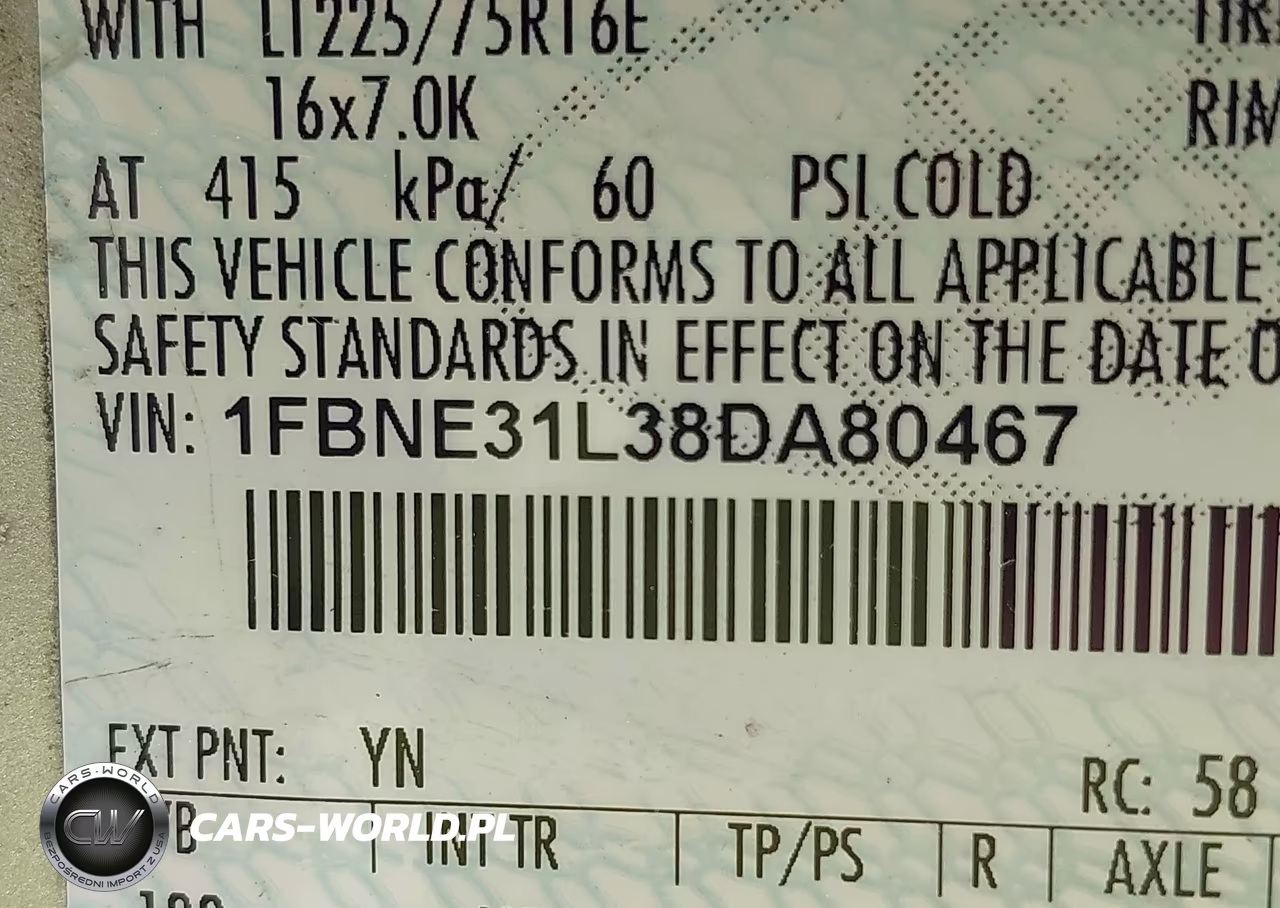 2008 Ford E-350 Super Duty Xl-Xlt VIN:1FBNE31L38DA80467 - 9