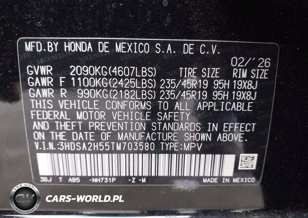 2026 Acura Adx A-Spec VIN:3HDSA2H55TM703580 - 9