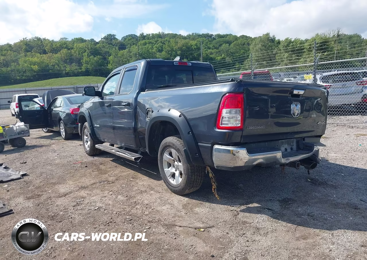 2019 Ram 1500 Big Horn-Lone Star 4X4 6'4 Box VIN:1C6SRFBT6KN668262 - 3