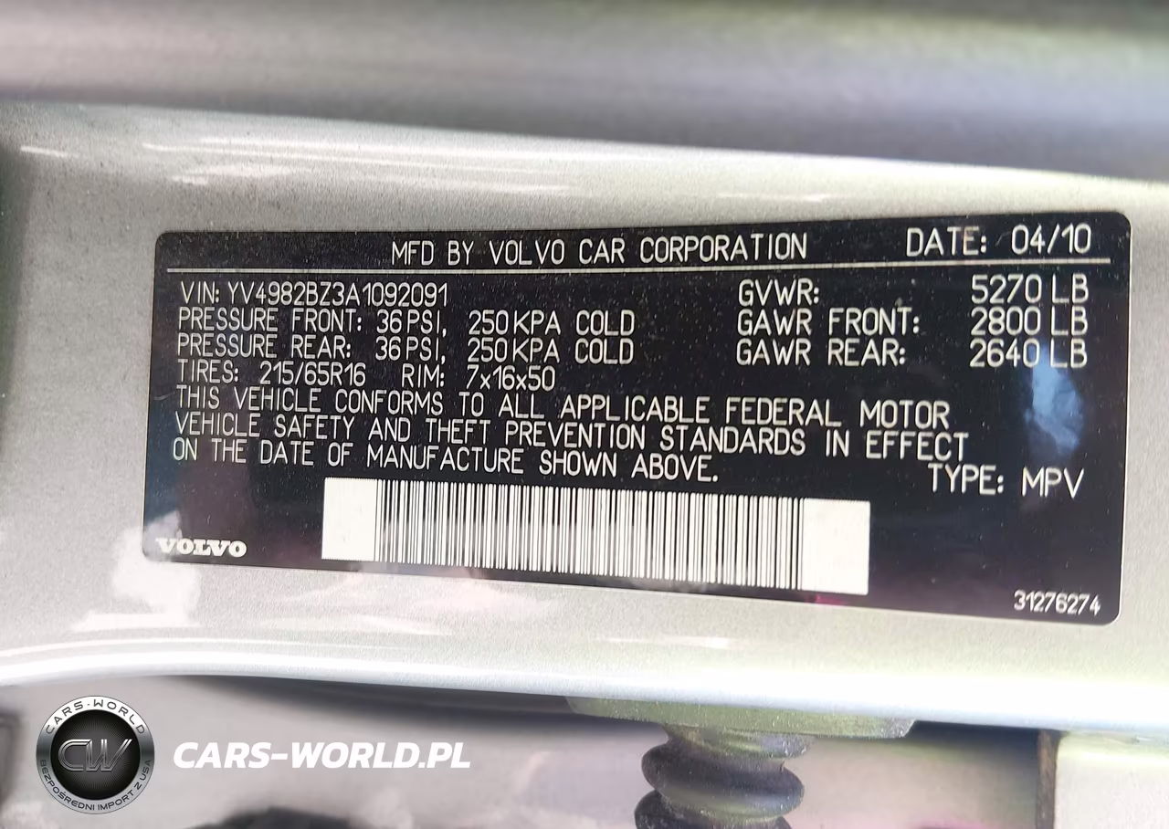 2010 Volvo Xc70 3.2 VIN:YV4982BZ3A1092091 - 9