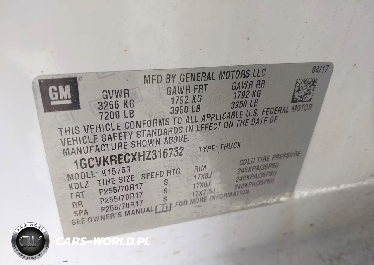 2017 Chevrolet Silverado 1500 Lt VIN:1GCVKRECXHZ316732 - 9