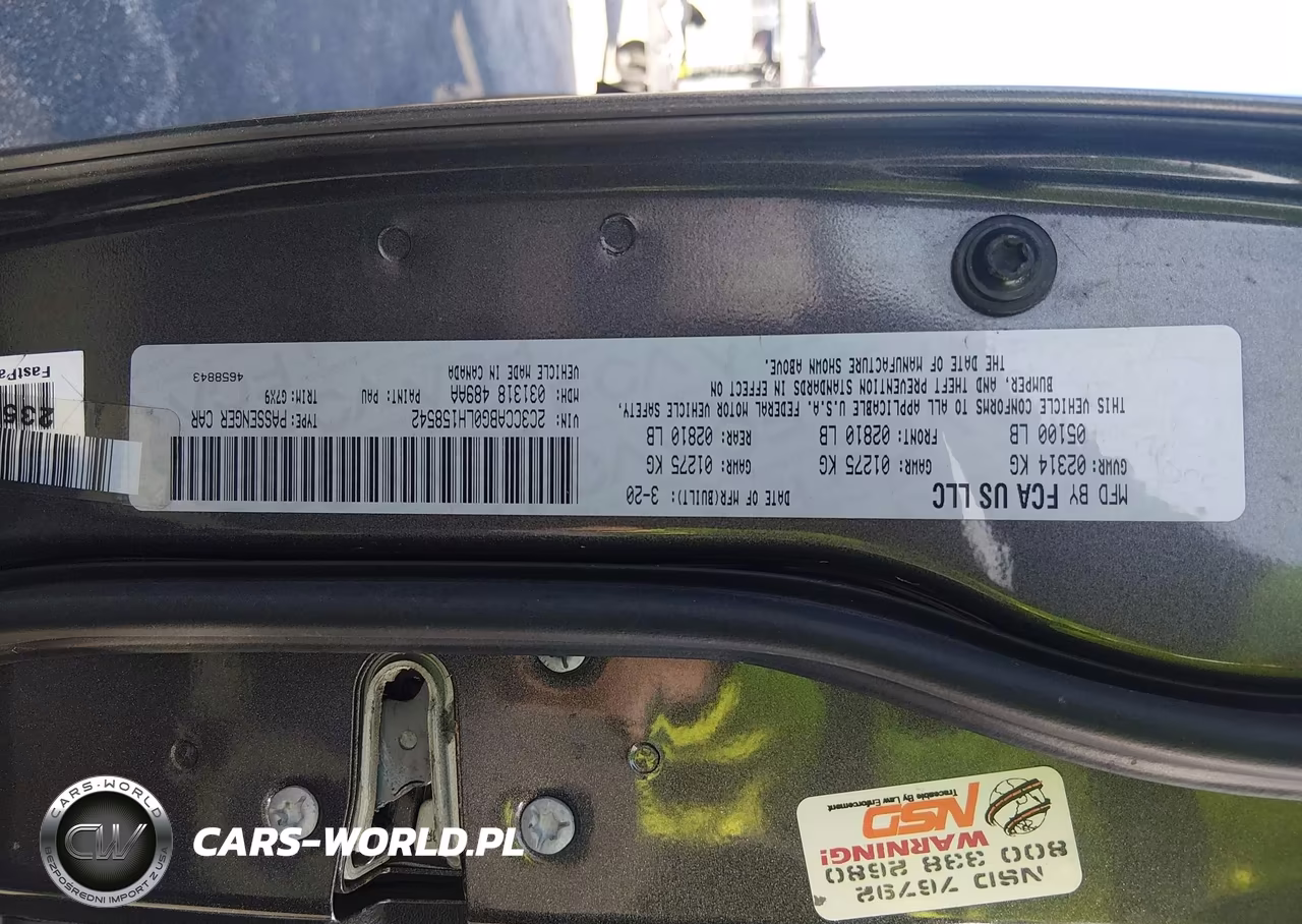 2020 Chrysler 300 300S VIN:2C3CCABG0LH158542 - 9