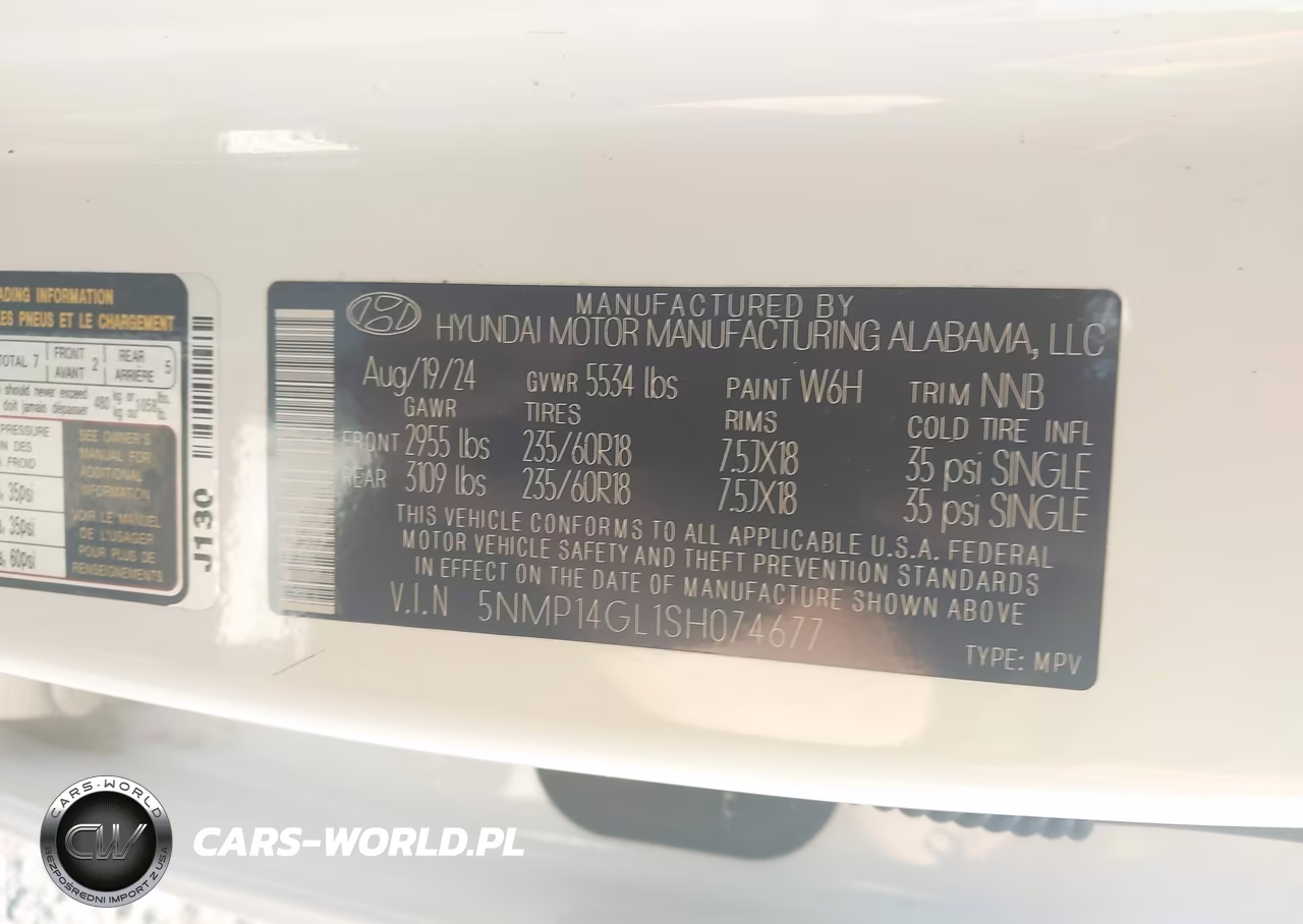2025 Hyundai Santa Fe Se VIN:5NMP14GL1SH074677 - 9