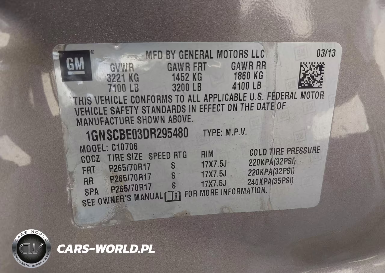 2013 Chevrolet Tahoe Lt VIN:1GNSCBE03DR295480 - 9