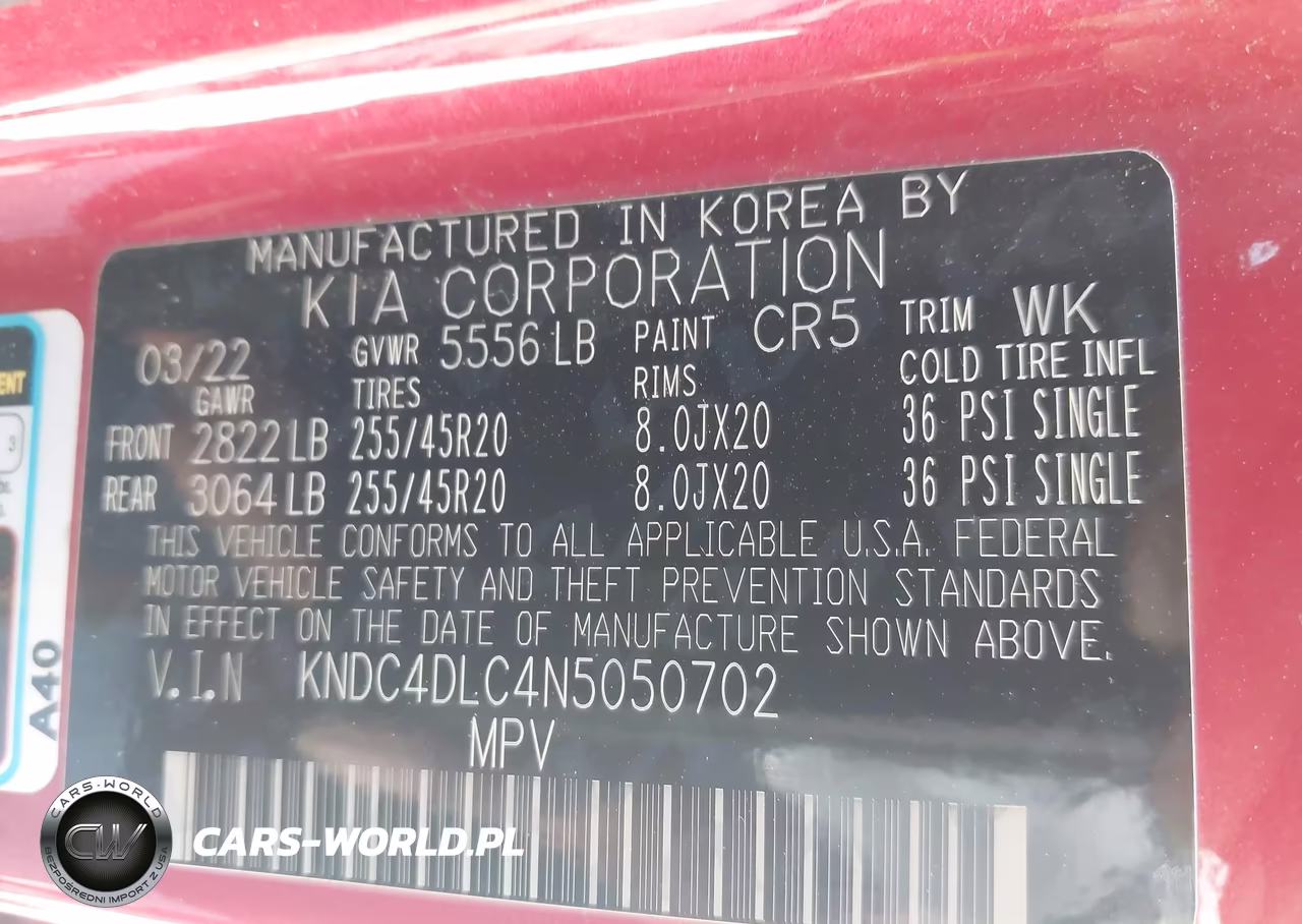 2022 Kia Ev6 Gt-Line VIN:KNDC4DLC4N5050702 - 9