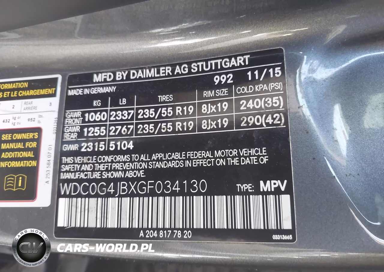 2016 Mercedes-Benz Glc 300 VIN:WDC0G4JBXGF034130 - 9
