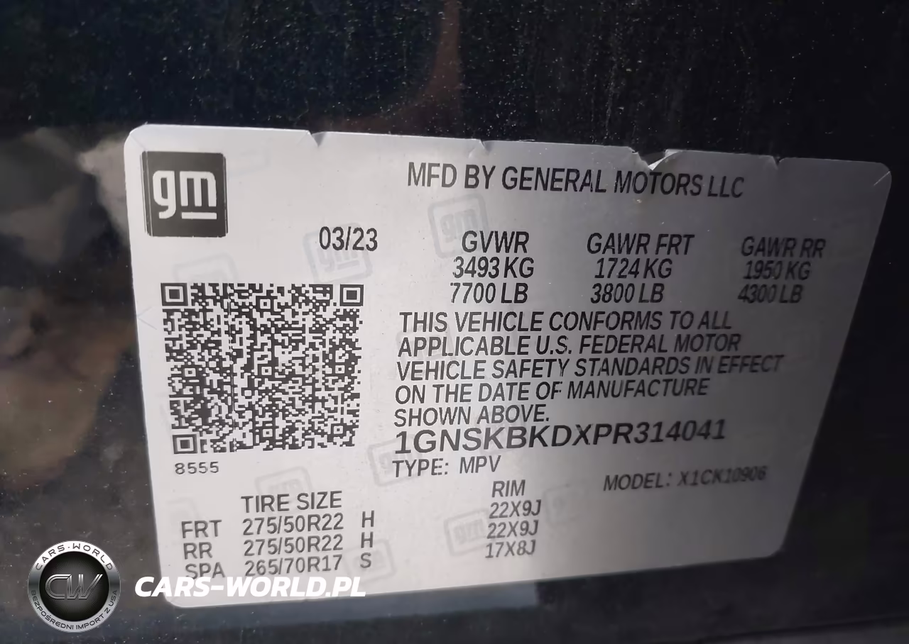 2023 Chevrolet Suburban 4Wd Ls VIN:1GNSKBKDXPR314041 - 9