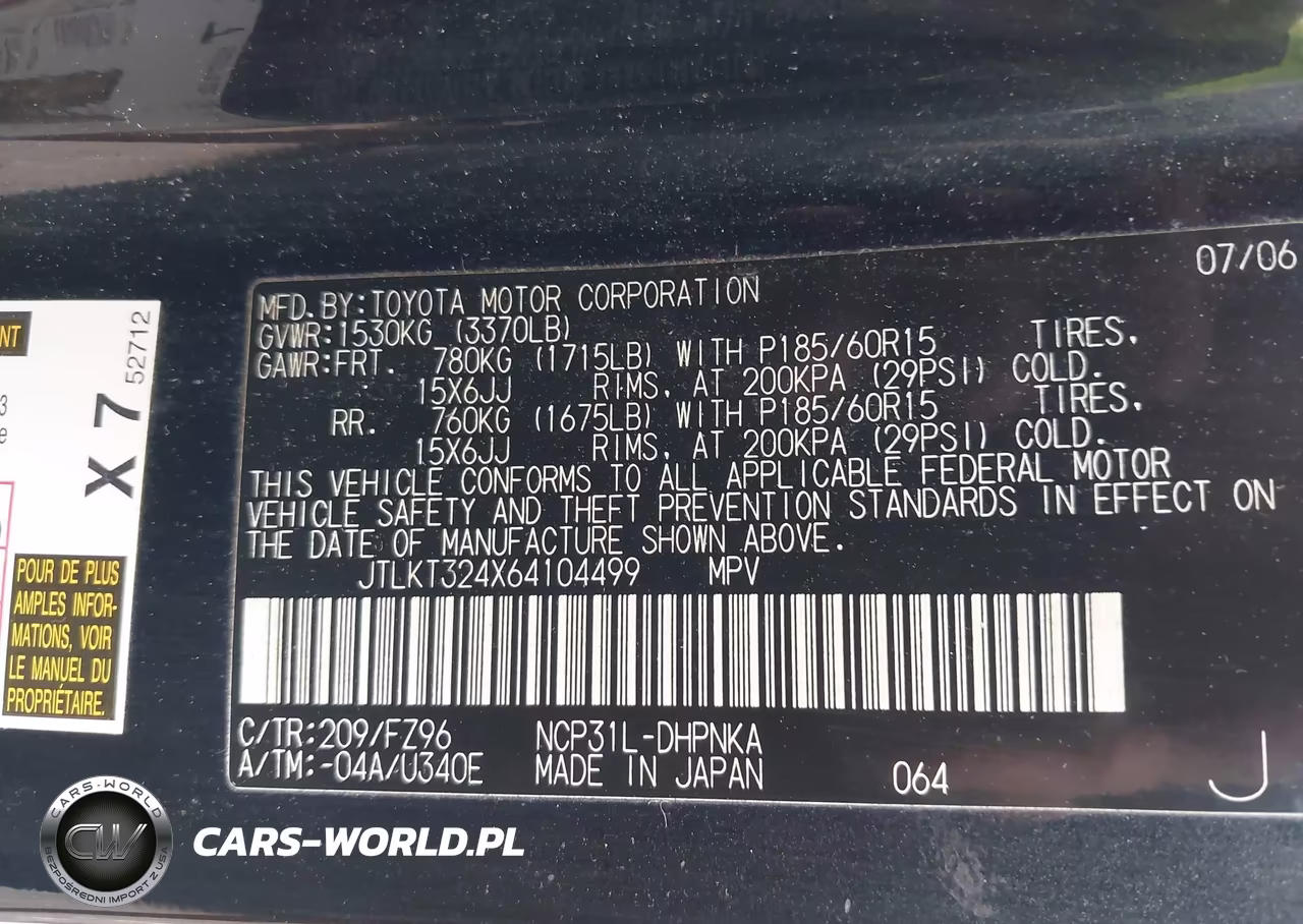 2006 Scion Xb VIN:JTLKT324X64104499 - 9
