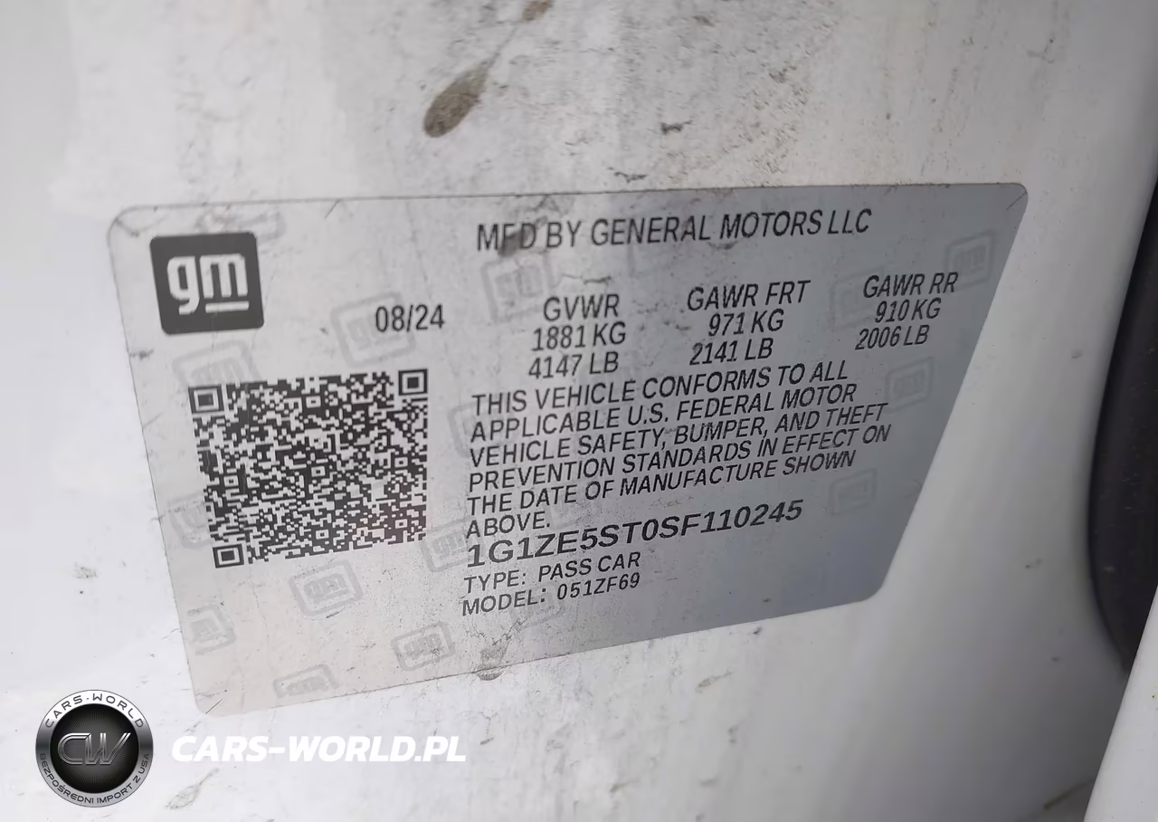 2025 Chevrolet Malibu Fwd 2Lt VIN:1G1ZE5ST0SF110245 - 9