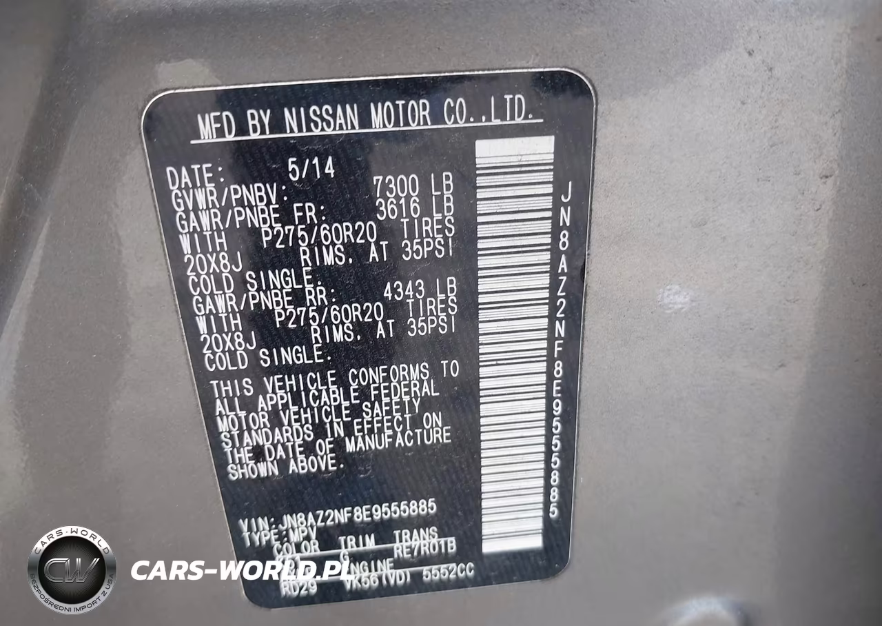 2014 Infiniti Qx80 VIN:JN8AZ2NF8E9555885 - 9