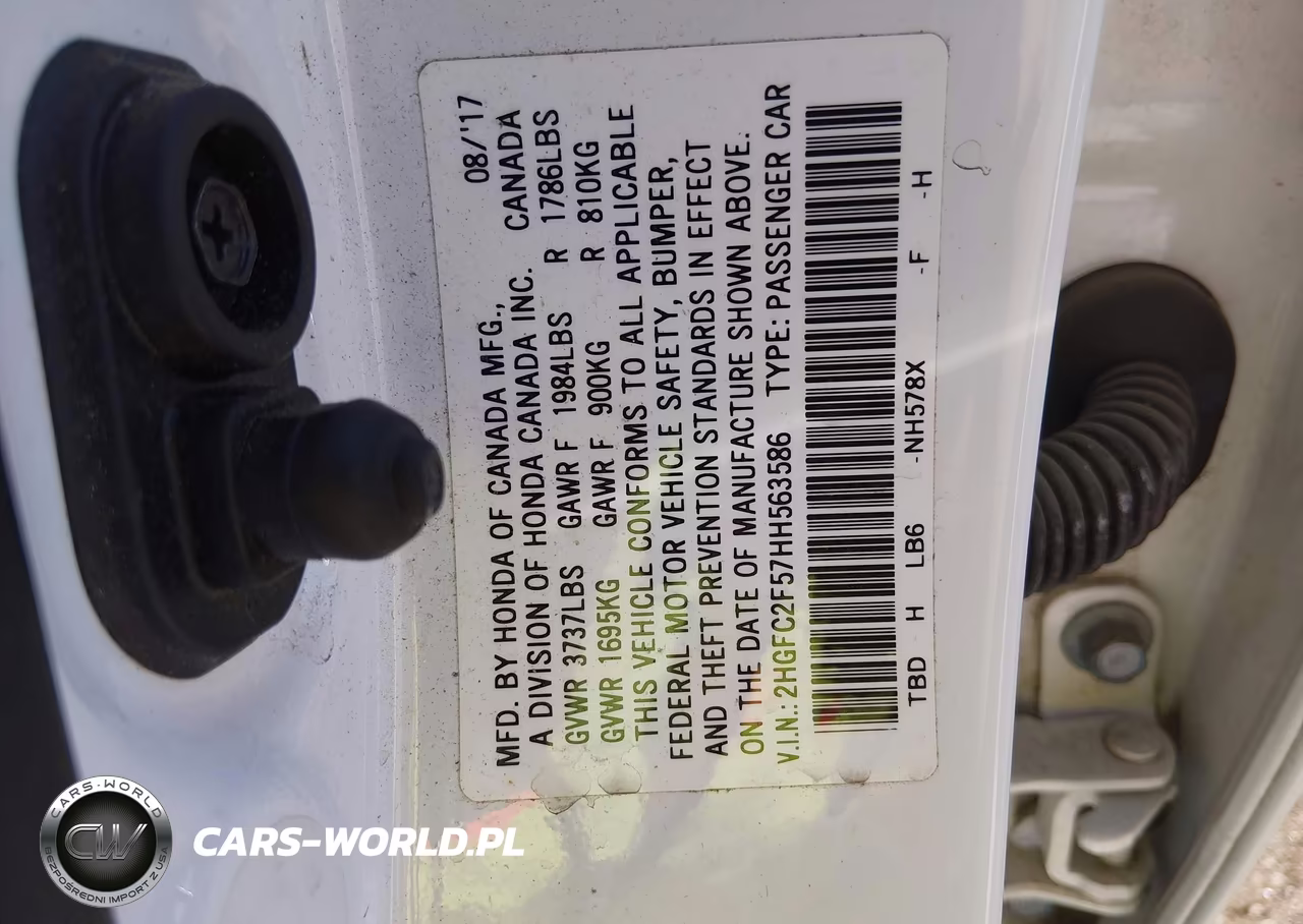 2017 Honda Civic Lx VIN:2HGFC2F57HH563586 - 9