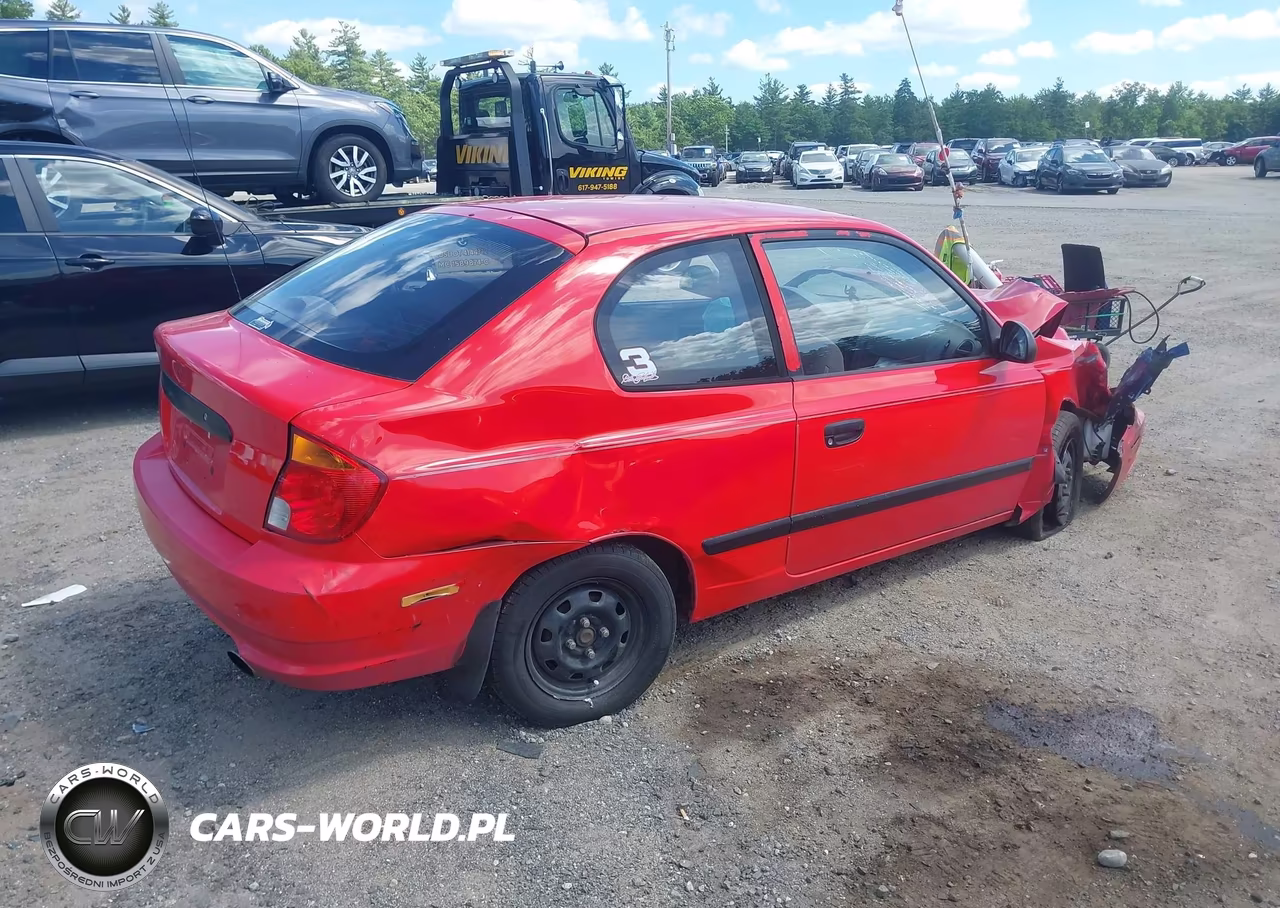 2003 Hyundai Accent VIN:KMHCF35C63U267605 - 4