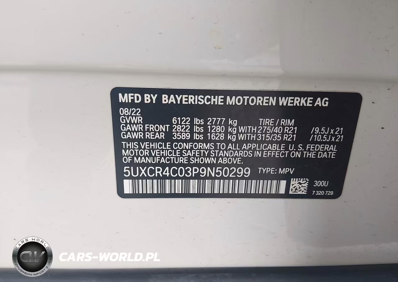 2023 BMW X5 Sdrive40I VIN:5UXCR4C03P9N50299 - 9