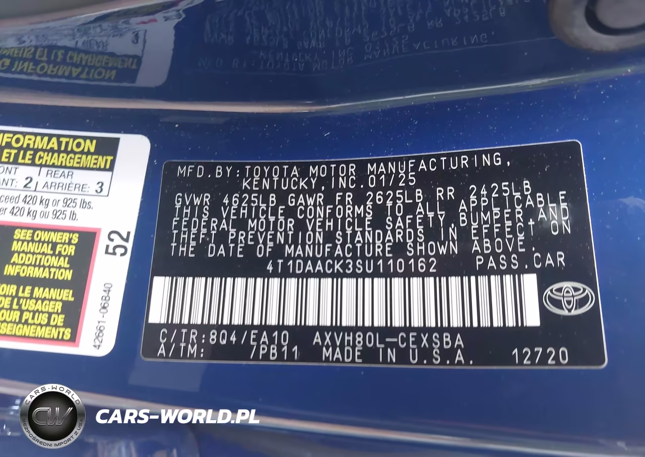 2025 Toyota Camry Se VIN:4T1DAACK3SU110162 - 9