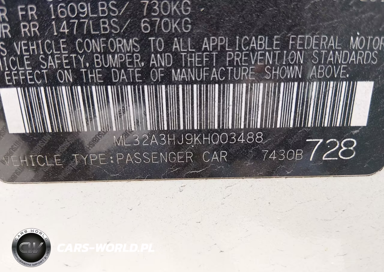 2019 Mitsubishi Mirage Es VIN:ML32A3HJ9KH003488 - 9