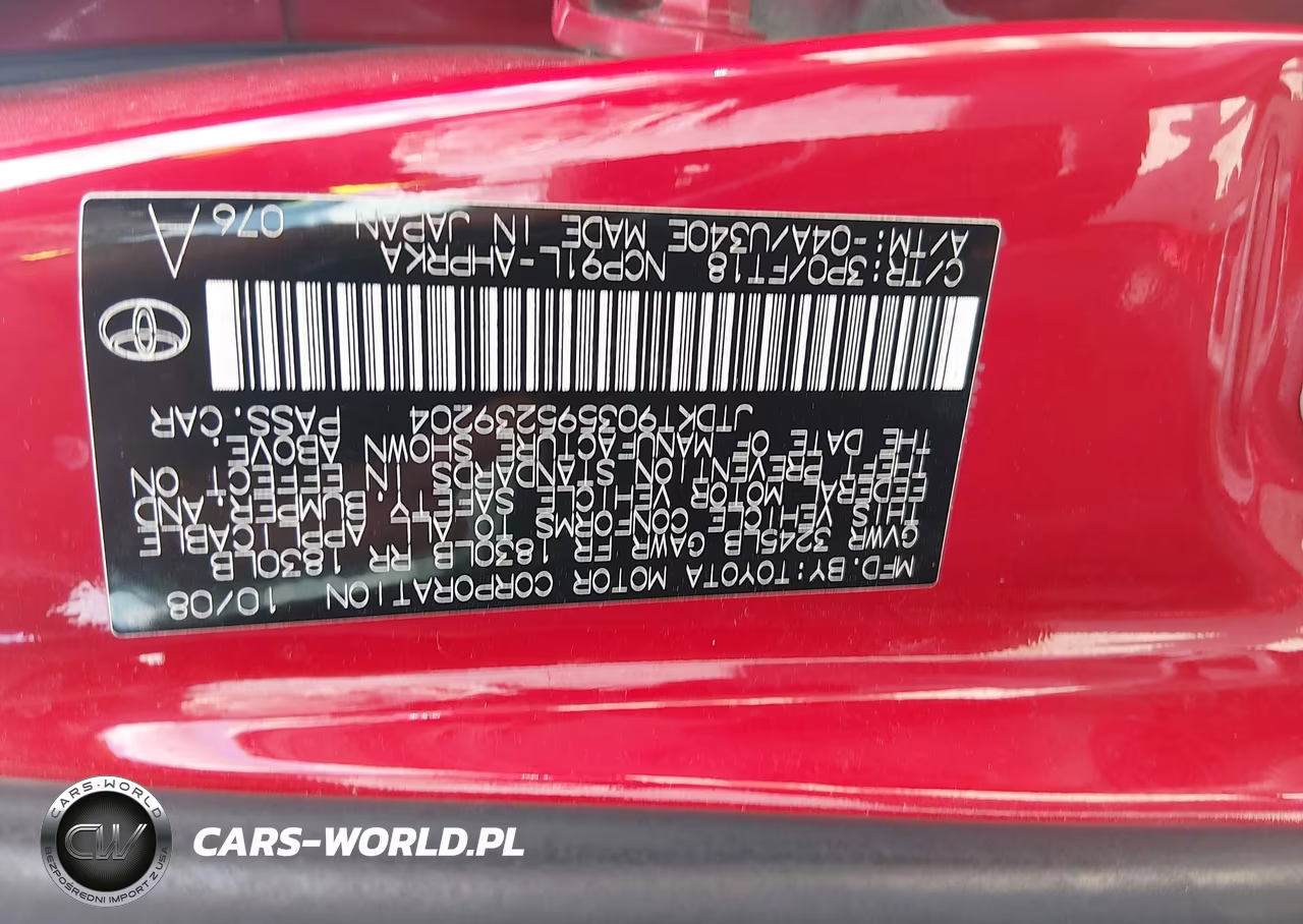 2009 Toyota Yaris S VIN:JTDKT903595239204 - 9