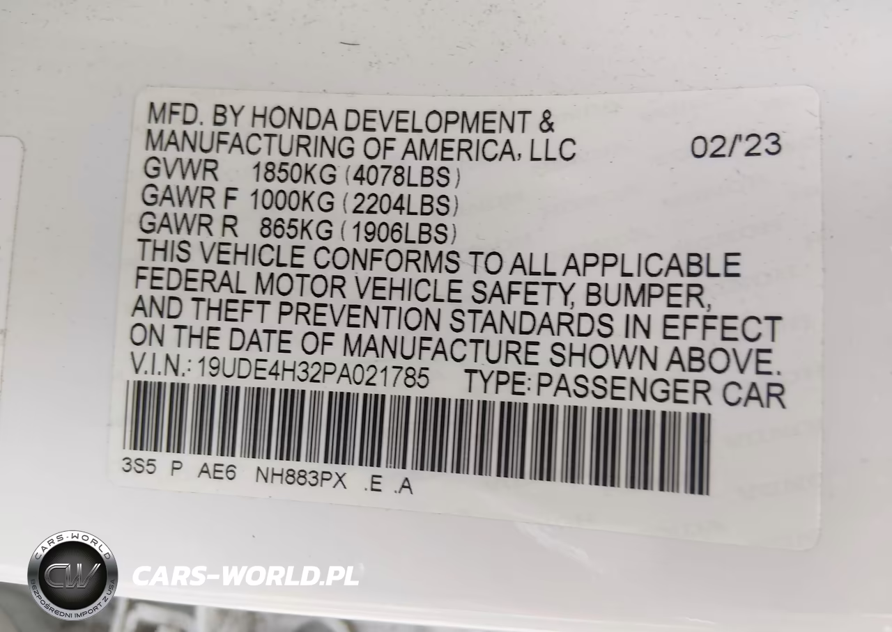 2023 Acura Integra A-Spec VIN:19UDE4H32PA021785 - 9