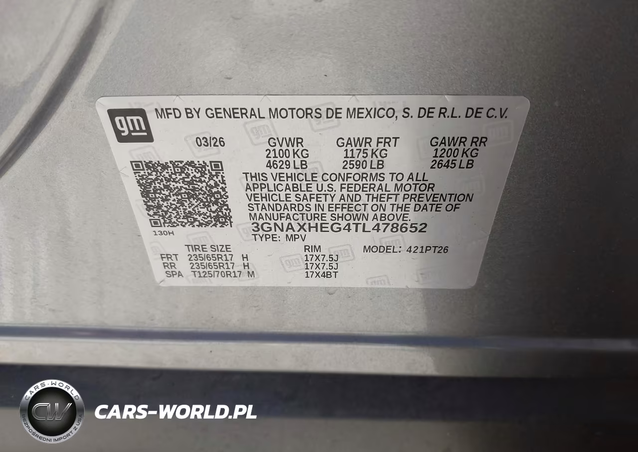 2026 Chevrolet Equinox Fwd Lt VIN:3GNAXHEG4TL478652 - 9